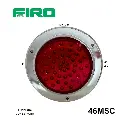 LUZ PLANA 4" 12V/24V 48 LED ROJO + ESTROBO MULTIVOLTAJE B/CROMADO