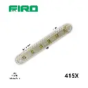 LUZ PLANA 4.5" X 5/8" 6 LED REFLEJANTE  BLANCO 12V