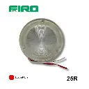 LUZ PLANA 2.5" MICA BLANCA 12 LED ROJOS REDONDO                   