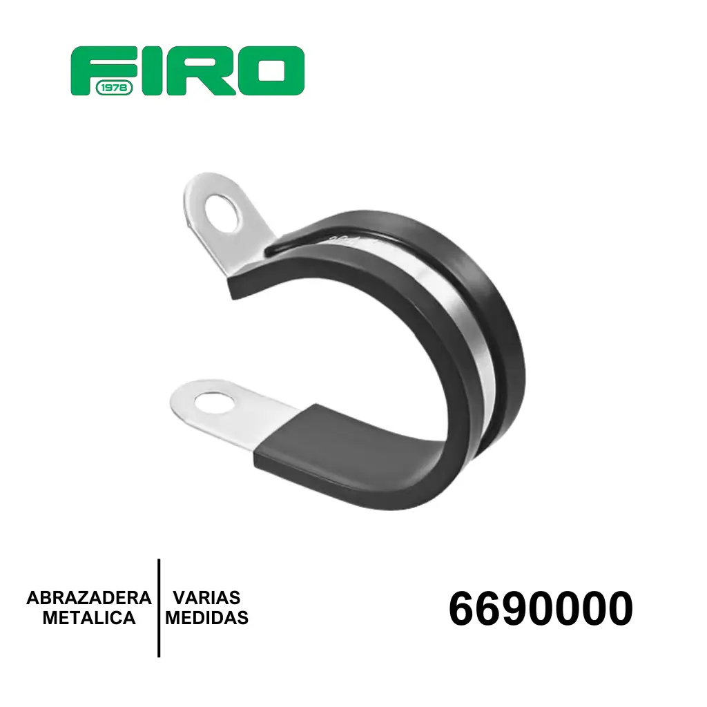 ABRAZADERA METALICA MEDIANA VARIAS MEDIDAS                                                                                                                                                                                                                
