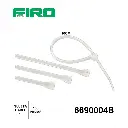 SUJETA CABLE 4" 100PZ BLANCO 10CM                                 