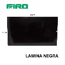 LAMINA NEGRA RECTANGULAR 25X12