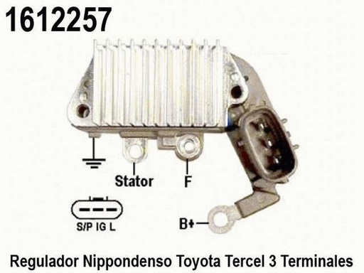[1612257] REGULADOR NIPPONDENSO TOYOTA TERCEL 3TER