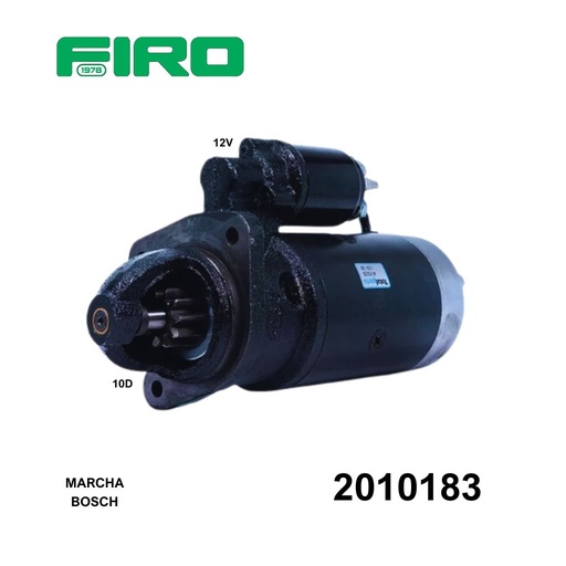 [2010183] MARCHA BOSCH 10D 12V CW JOHN DEERE TRAC 4CI NUEVA