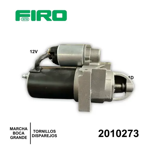 [2010273] MARCHA DELCO 12V 11D PG260M TORNILLOS DISPAREJOS BOCA GRANDE