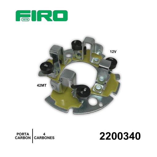 [2200340] PORTA CARBON MARCHA DELCO 42MT 12V 4  CARBONES