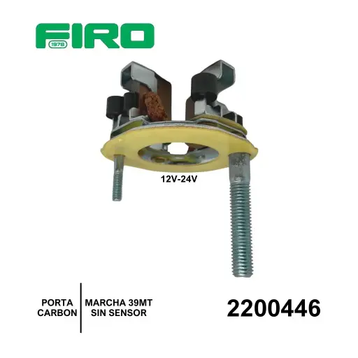 [2200446] PORTA CARBON MARCHA DELCO 39MT 12V/24V SIN SENSOR  BORNE LAR