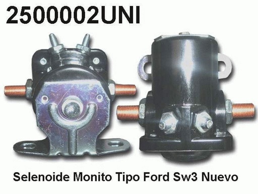 [2500002UNI] SOLENOIDE 12V 4T MONITO TABLERO TIPO FORD=250001=2500002