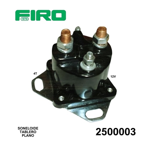 [2500003] SOLENOIDE 12V 4T MONITO TABLERO PLANO=2500003USA