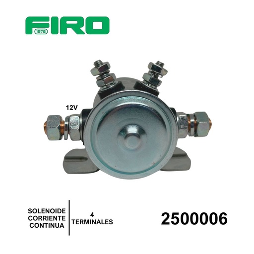 [2500006] SOLENOIDE CORRIENTE CONTINUA 12V 4T UNIVERSAL=2500006
