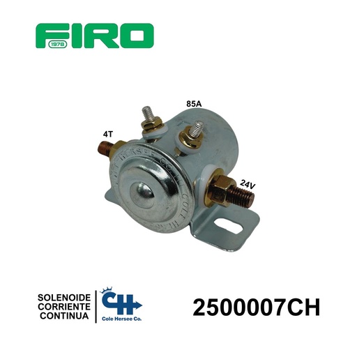 [2500007CH] SOLENOIDE CORRIENTE CONTINUA 24V 4T 85A COLE-HERSEE=2500008