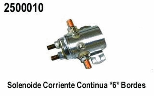 [2500010] SOLENOIDE CORRIENTE CONTINUA 12V 6T  6 BORNES