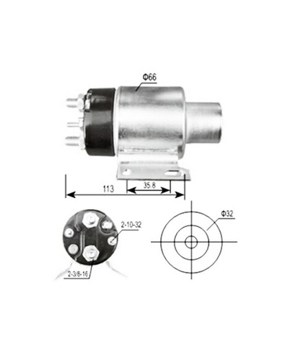 [2500276] SOLENOIDE DELCO 30MT 35MT 12V 4T GMC PERKINS