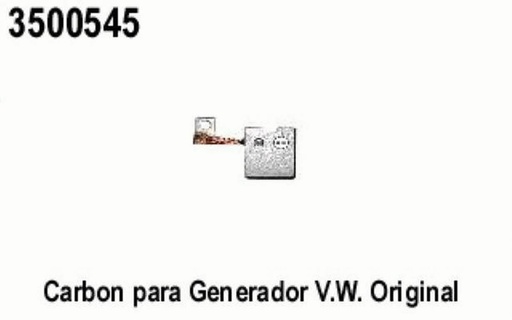 [3500545] CARBON GENERADOR VW ORIGINAL =3500550