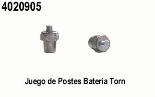 [4020905] POSTE PARA BATERIA C/TORILLO OPRESOR PLOMO=4020904