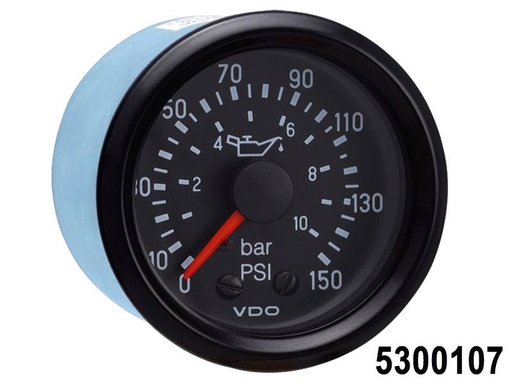 [5300107] MARCADOR PRESION ACEITE FISICO VDO 12V 150 PSI/10 B=5300107J