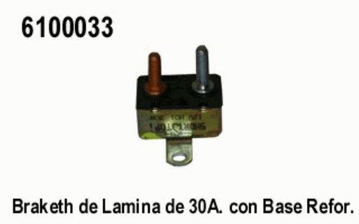 [6100033] BRAKET  30A. TORNILLOS CON BASE LAMINA =6100030