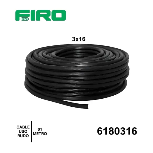 [6180316] CABLE USO RUDO 3X16 POR (1) METRO=6180317=6180317-20