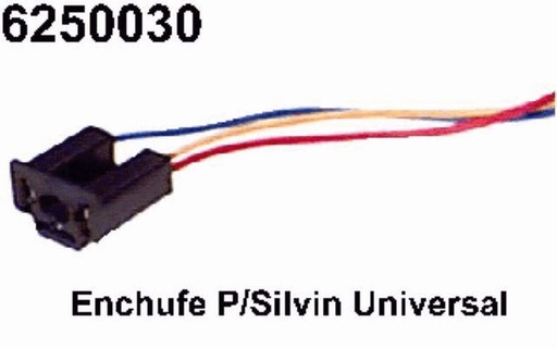 [6250030] ENCHUFE O CONECTOR SILVIN Y H4 3 TERMINALES UNIVERSAL CLIBRE 14=62