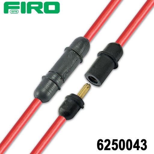 [6250043] ENCHUFE O CONECTOR 1 LINEAS (JGO.) LUZ UNIV. TERMINALES REDONDAS