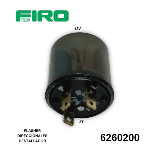 [6260200] FLASHER DIRECCIONALES DESTELLADOR 12V 3T NOVITA=6260202F