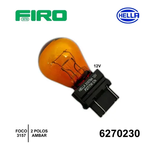 [6270230] FOCO 3157 AMBAR 2 POLOS HELLA