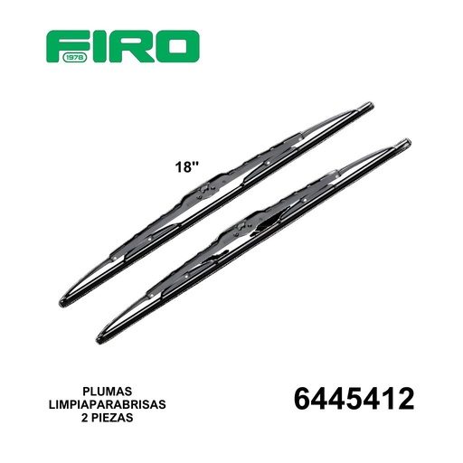 [6445412] JGO PLUMAS L/BRISAS BOSCH DE 18" (2PZ)