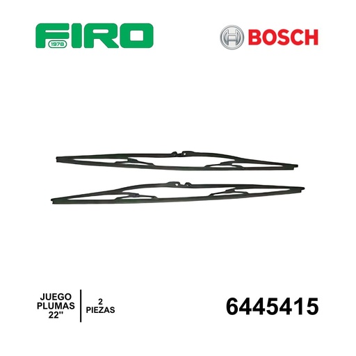 [6445415] JGO PLUMAS L/BRISAS BOSCH DE 22" (2PZ)