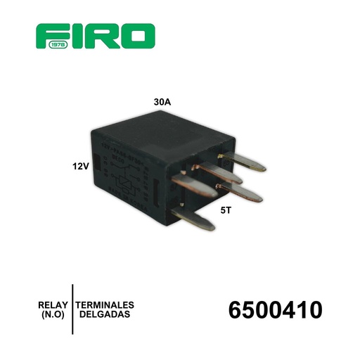 [6500410] RELAY RELEVADOR 12V. 5T. DELGADAS ( 3+2) NO) ( 3+2)=6500407