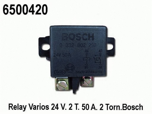 [6500420] RELAY VARIOS 24V 2T 50A BOSCH
