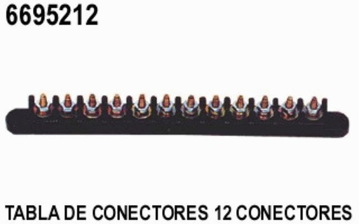 [6695212] TABLA DE CONECCIONES 12 CONECCIONES    .