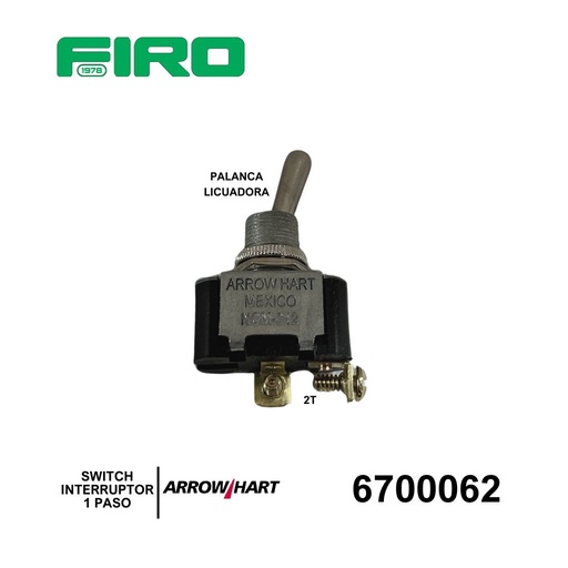 [6700062] SWITCH INTERRUPTOR 1 PASO 2 TER. PALANCA LICUADORA ARROW=6700063