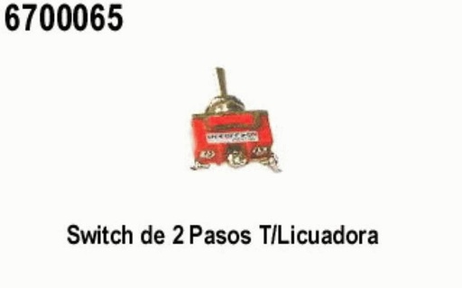 [6700065] SWITCH INTERRUPTOR 2 PASOS 3 TERMINALES T/LICUADORA=6700064