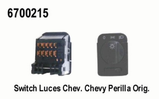 [6700215] SWITCH INTERRUPTOR LUCES CHEVY PERILLA ORIG C/REOSTA
