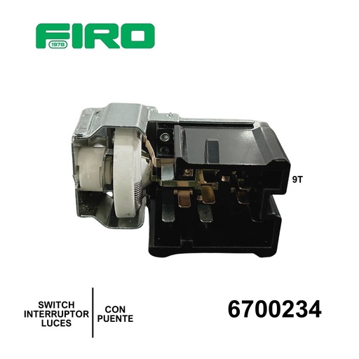 [6700234] SWITCH INTERRUPTOR LUCES FORD ALTO 9T. C/PUENTE    .****