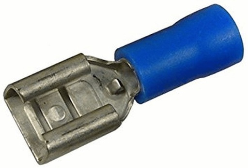 [6800309] TERMINAL AZUL ENCHUFE O HEMBRA  14-16 AWG 100 PZS.