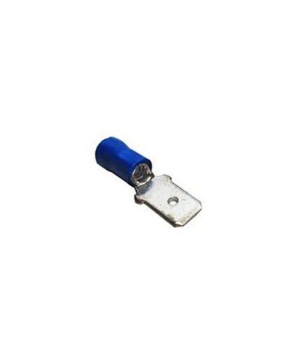 [6800311] TERMINAL MACHO .250  AZUL CALIBRE 14-16 BOLSA  100 PZ