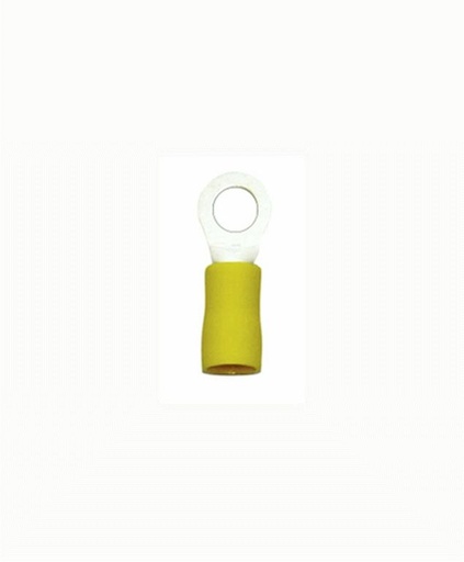 [6800401] TERMINAL DE OJO AMARILLA 3/16"  10-12 AWG BOLSA DE 100 PZS