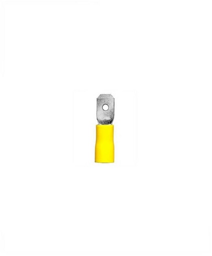 [6800411] TERMINAL MACHO (PALETA/ESPADA) AMARILLA CAL 12-10 100 PZS