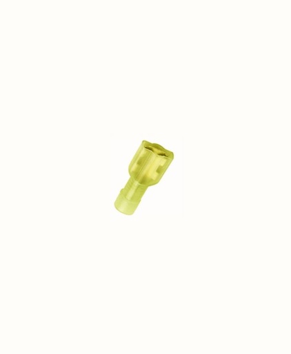 [6800412] TERMINAL HEMBRA .250 (ENCHUFE) AMARILLA CAL 12-10 C/FORRO