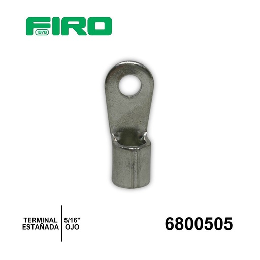 [6800505] TERMINAL ESTAÐADA C-6 AWG DE OJO 5/16"