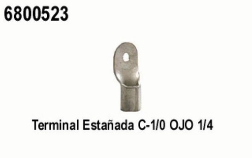 [6800523] TERMINAL ESTAÑADA C-1/0 OJO 1/4        .