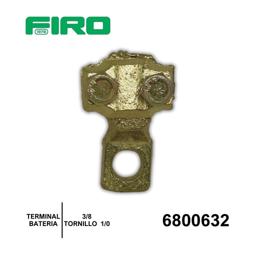 [6800632] TERMINAL 3/8 BATERIA TORNILLO 1/0 PLACA F =6800630=632R=632N