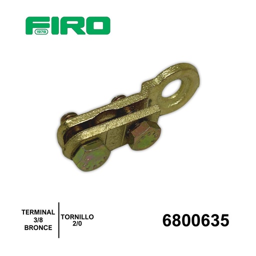 [6800635] TERMINAL 3/8 BATERIA TORNILLO 2/0 BANDERA PLACA BRONCE =6800632