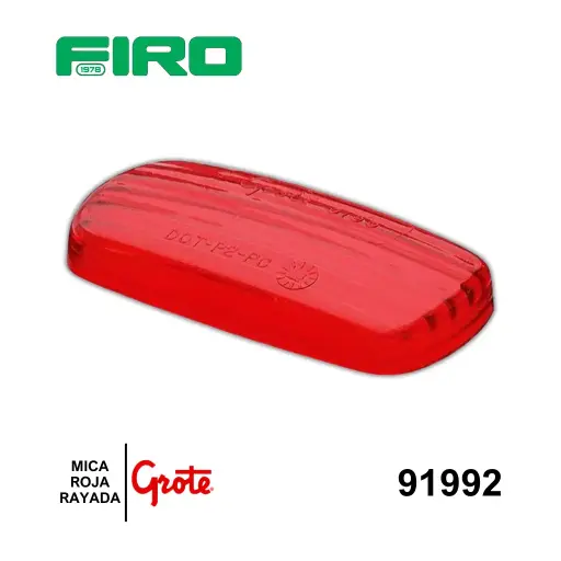 [91992] MICA 2X4" ROJO TIPO HELLA RAYADA ROJA GROTE *****