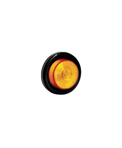 [7507461A] PLAFON REDONDO 2" AMBAR 12V. CON GROMMET Y C. =7520461A