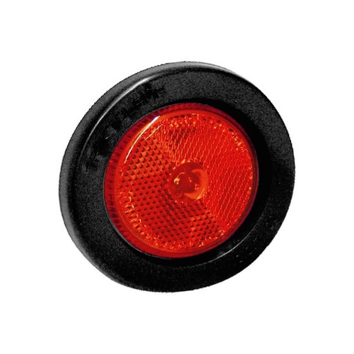 [7507463R-1] PLAFON REDONDO 2.5" ROJO 12V GROMMET/HULE INCANDECENTE