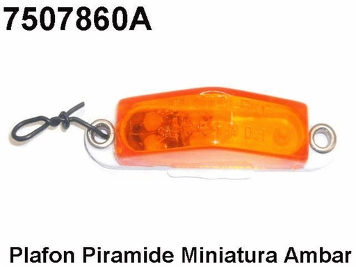 [7507860A] PLAFON PIRAMIDE MINIATURA AMBAR        .