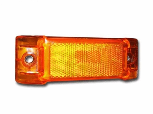 [7507980] PLAFON LATERAL 5x2" 12V 10W AMBAR C/REFLEJANTE