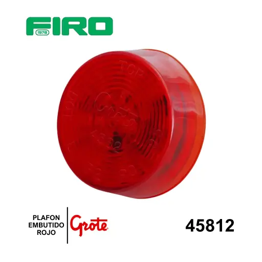 [45812] REPUESTO EMBUTIDO HULE MED ROJO GROTE ******